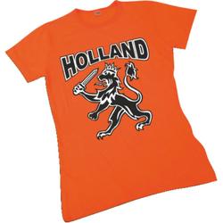Dames T-shirt oranje Holland met leeuw | EK Voetbal 2020 2021 | Nederlands elftal shirt | Nederland supporter | Holland souvenir | Maat L